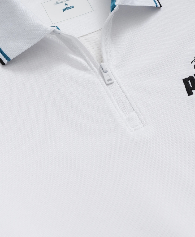 Brooks Brothers X Prince Short-Sleeve Zip Polo Shirt, image 6