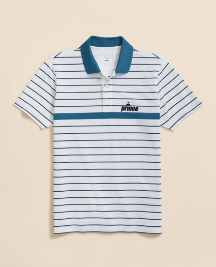 Brooks Brothers X Prince Long-Sleeve Striped Pique Polo, image 3