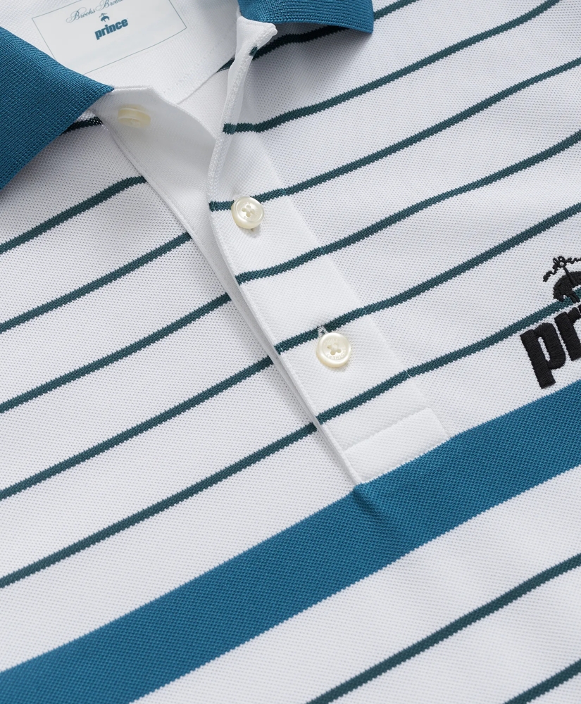 Brooks Brothers X Prince Long-Sleeve Striped Pique Polo, image 6