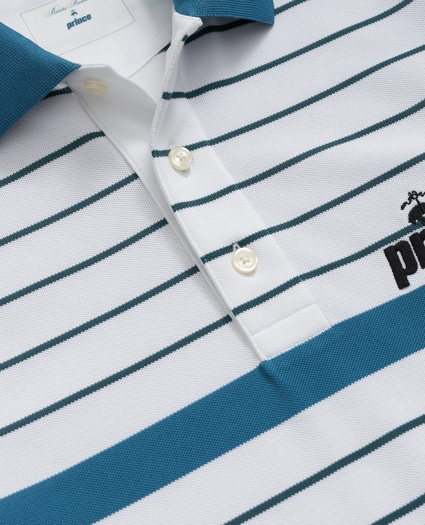 Brooks Brothers X Prince Long-Sleeve Striped Pique Polo, image 6