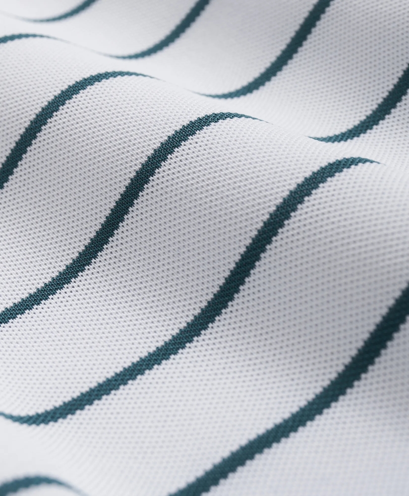 Brooks Brothers X Prince Long-Sleeve Striped Pique Polo, image 7