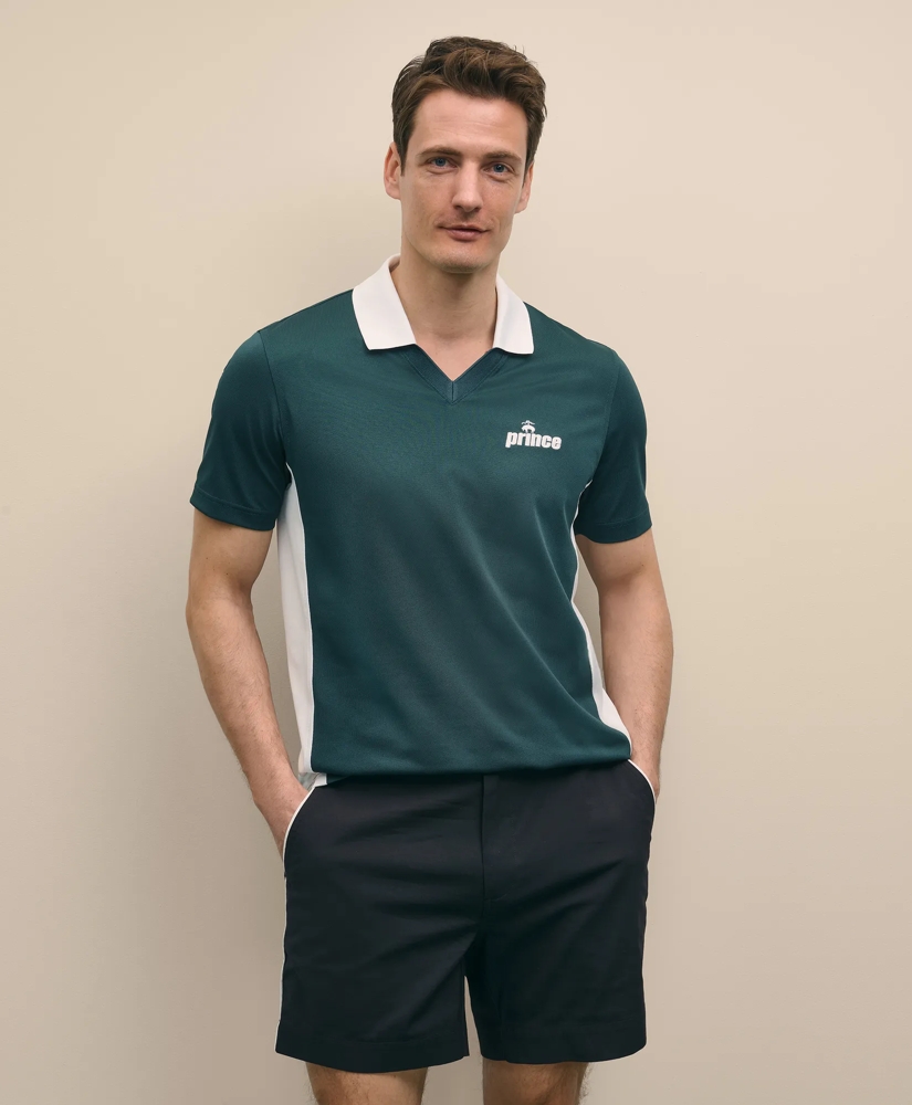Brooks Brothers X Prince Johnny Collar Short-Sleeve Pique Polo Shirt, image 3