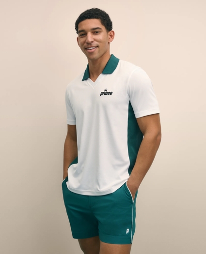 Brooks Brothers X Prince Johnny Collar Short-Sleeve Pique Polo Shirt, image 1