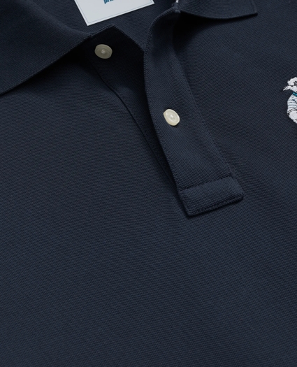 Brooks Brothers X Prince Cotton Blend Short-Sleeve Embroidered Henry Polo Shirt, image 6