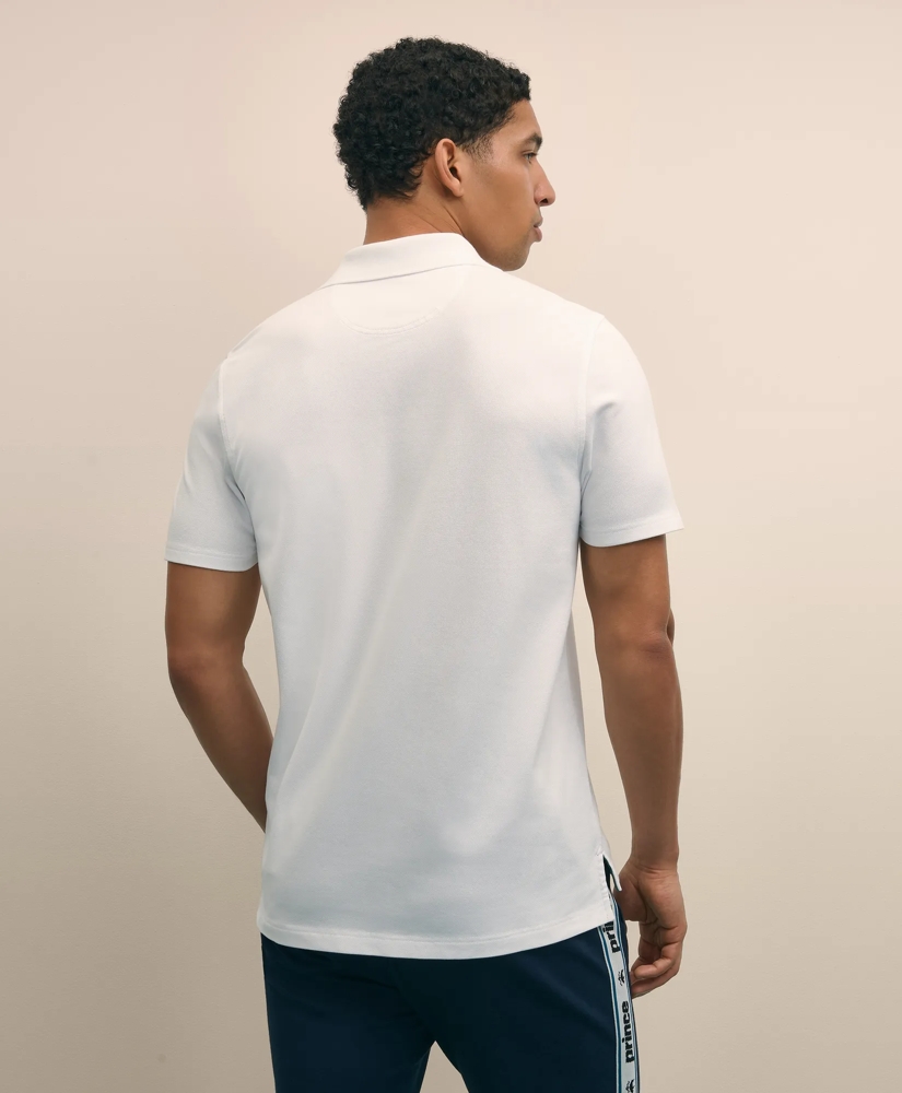 Brooks Brothers X Prince Cotton Blend Short-Sleeve Embroidered Henry Polo Shirt, image 4