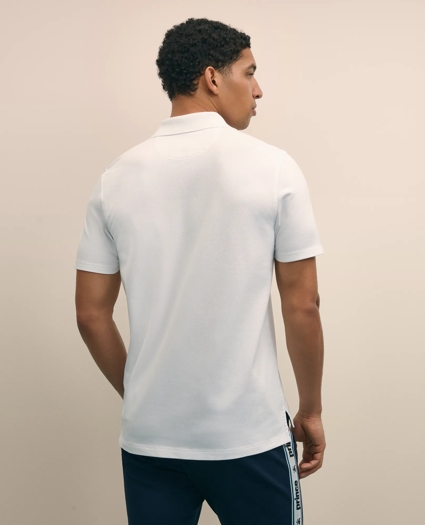 Brooks Brothers X Prince Cotton Blend Short-Sleeve Embroidered Henry Polo Shirt, image 4