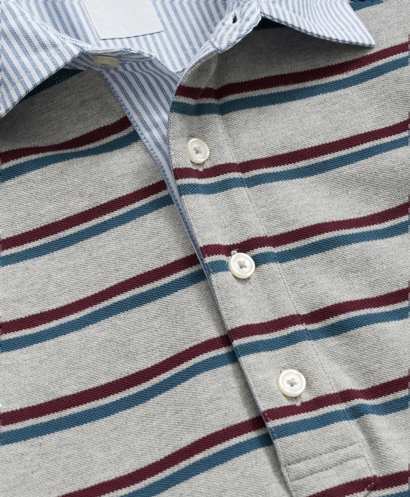 Golden Fleece<sup>®</sup> Stretch Supima<sup>®</sup> Long-Sleeve Oxford Collar Polo Shirt