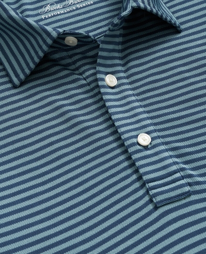 Performance Series Vintage Stripe Pique Polo Shirt, image 2