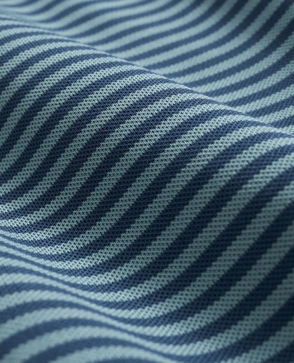 Performance Series Vintage Stripe Pique Polo Shirt, image 3