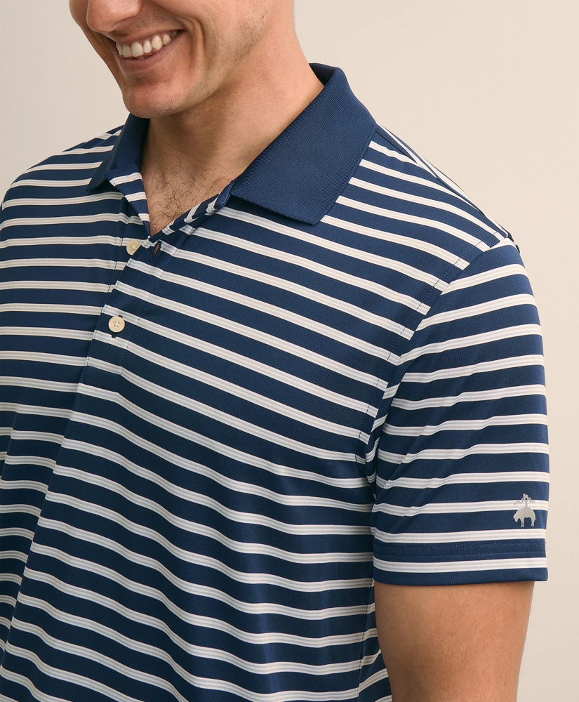 Performance Series Micro-Stripe Polo Shirt, image 3