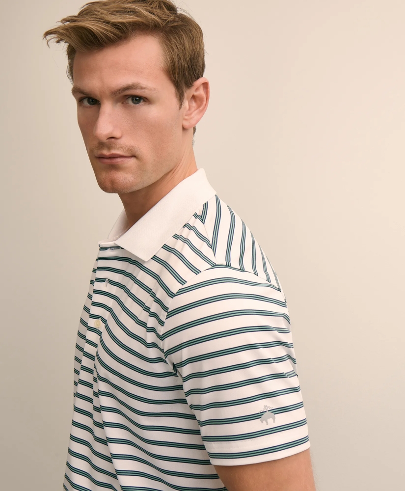Performance Series Micro-Stripe Polo Shirt, image 3