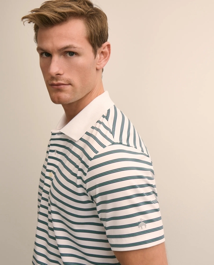 Performance Series Micro-Stripe Polo Shirt, image 3