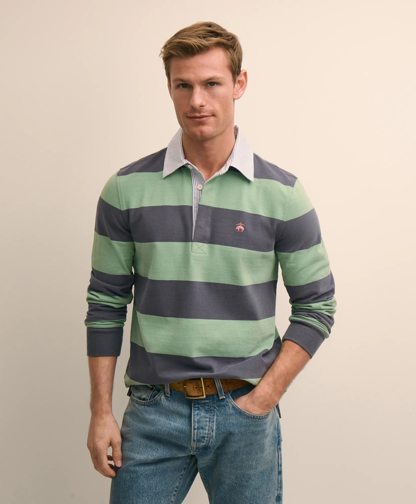 Cotton Classic Striped Rugby Shirt, image 2
