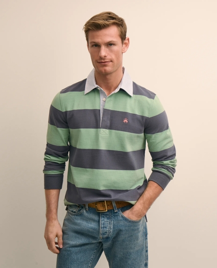 Cotton Classic Striped Rugby Shirt, image 2