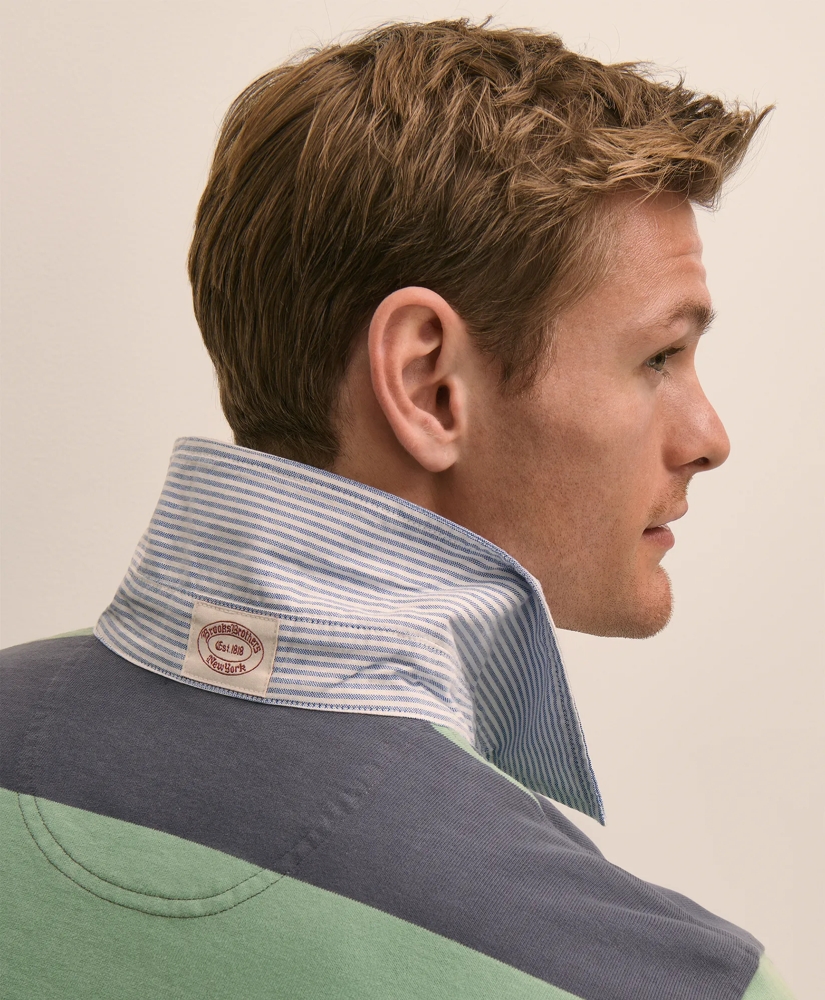 Cotton Classic Striped Rugby Shirt, image 5