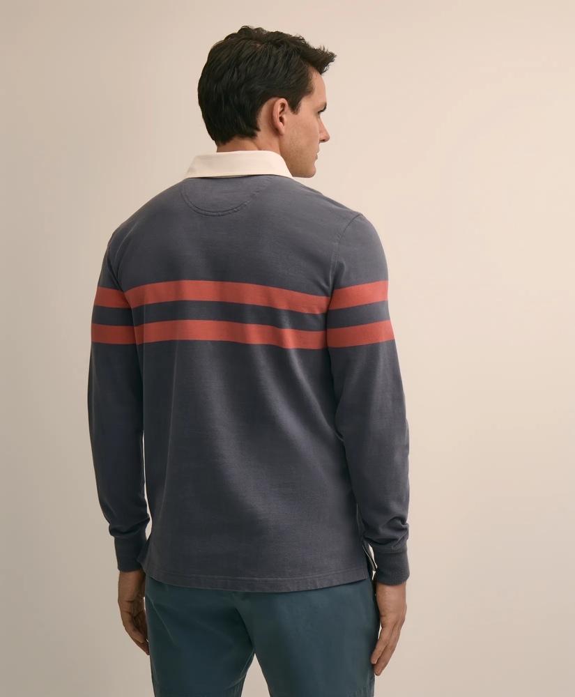 Cotton Classic Chest-Stripe Rugby Shirt, image 4