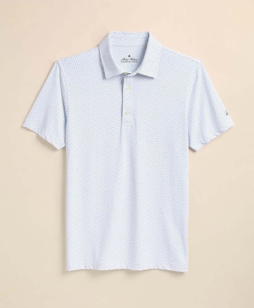 Performance Series Vintage Bird Motif Polo Shirt, image 2