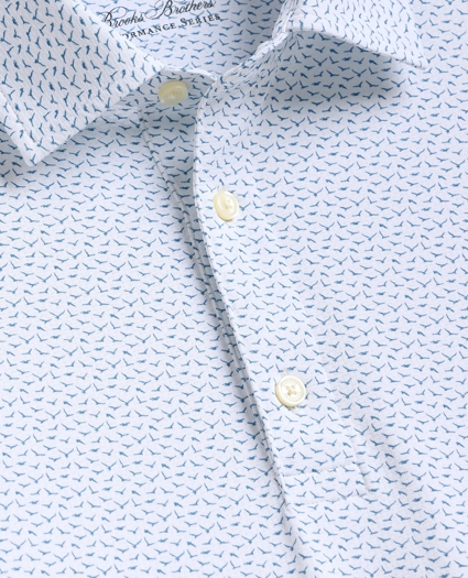Performance Series Vintage Bird Motif Polo Shirt, image 5