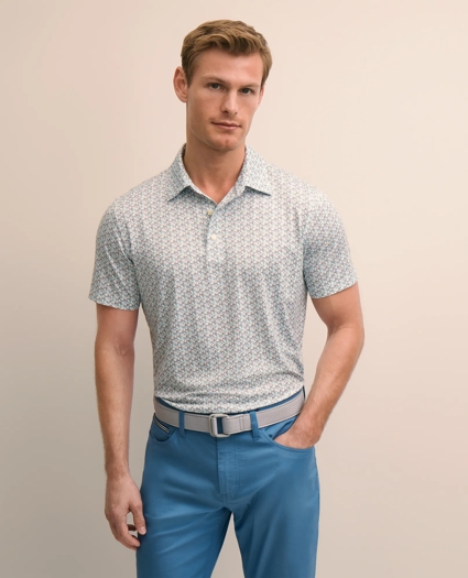 Performance Series Vintage Marlin Motif Polo Shirt, image 1