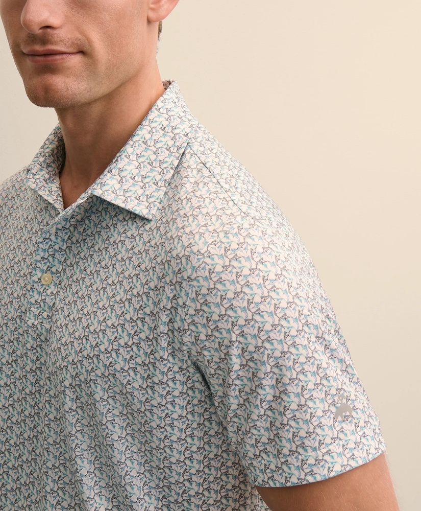 Performance Series Vintage Marlin Motif Polo Shirt, image 3