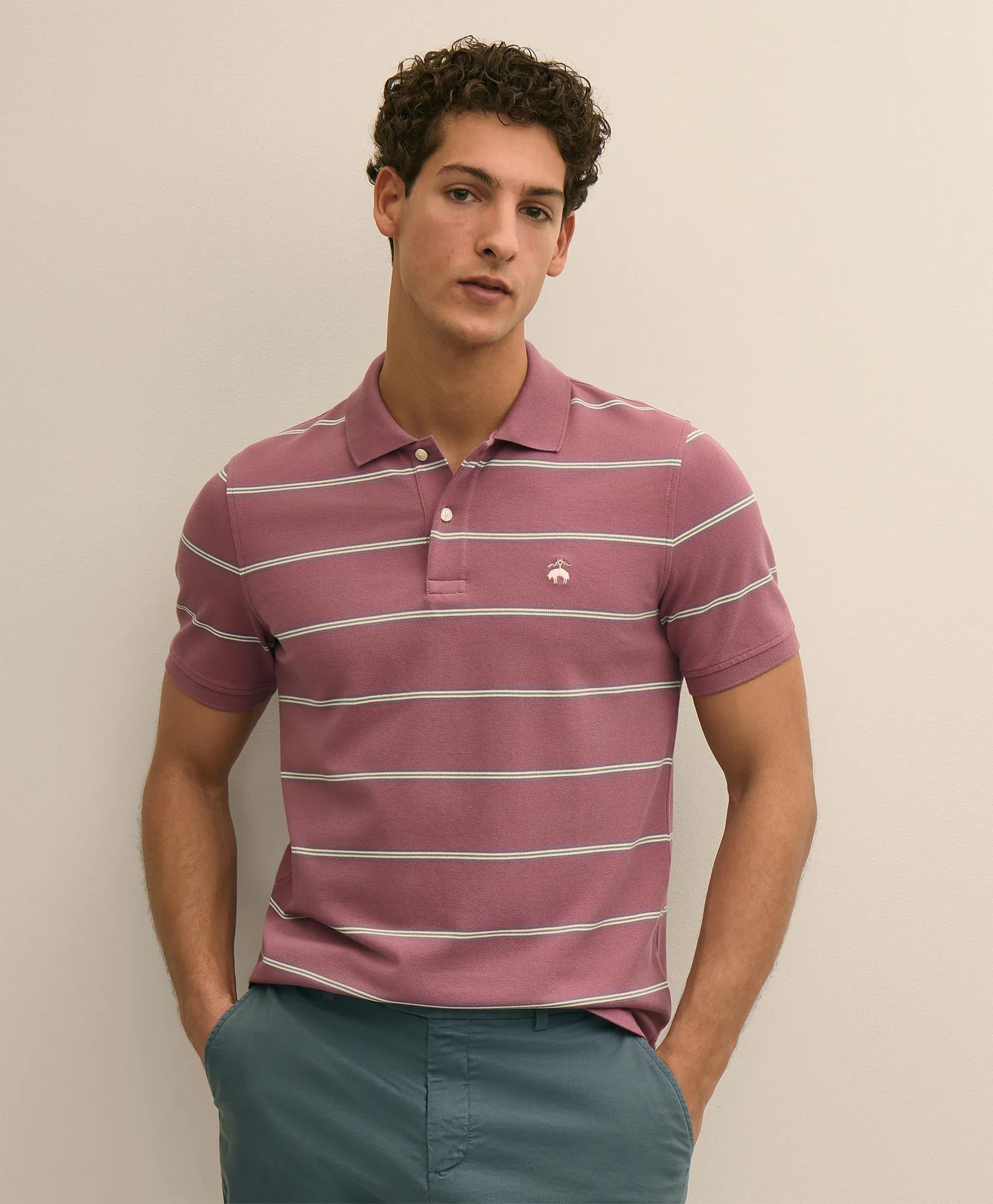 Golden Fleece&reg; Stretch Supima&reg; Cotton Short-Sleeve Polo, image 1