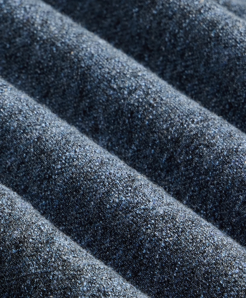 Cotton-Linen Pique Johnny Collar Shirt, image 3