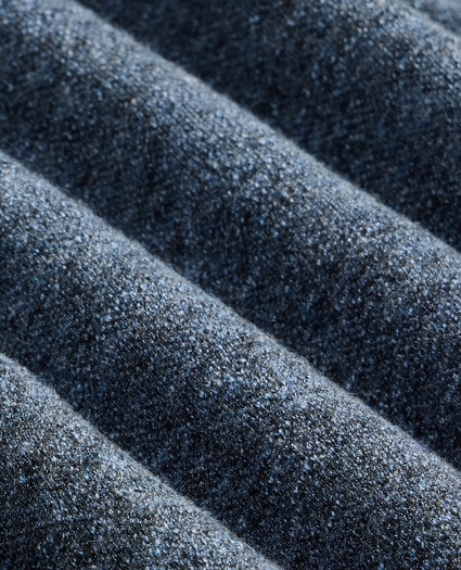 Cotton-Linen Pique Johnny Collar Shirt, image 3