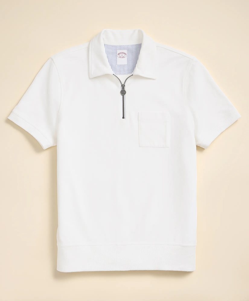 Cotton Sueded-Jersey Quarter-Zip, image 4