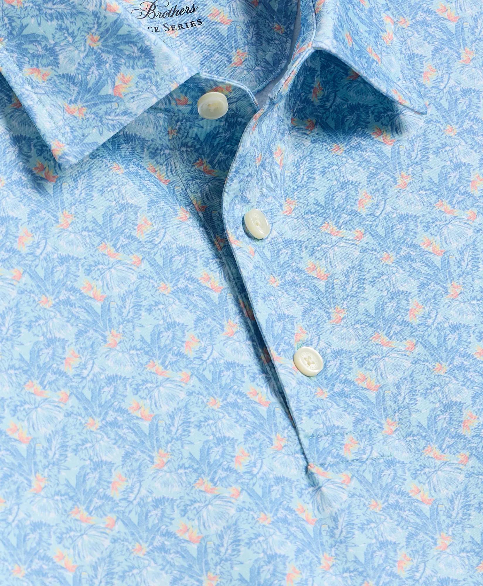 Performance Series Vintage Tropical Motif Polo Shirt, image 2