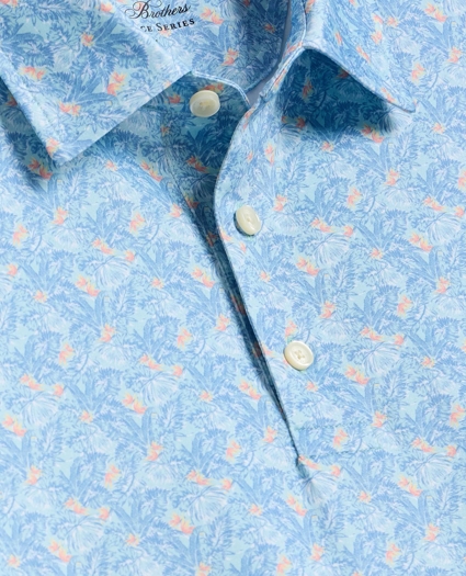 Performance Series Vintage Tropical Motif Polo Shirt, image 2