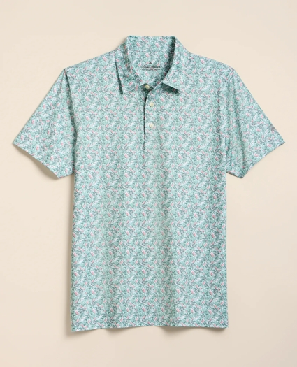 Performance Series Vintage Tropical Motif Polo Shirt, image 1