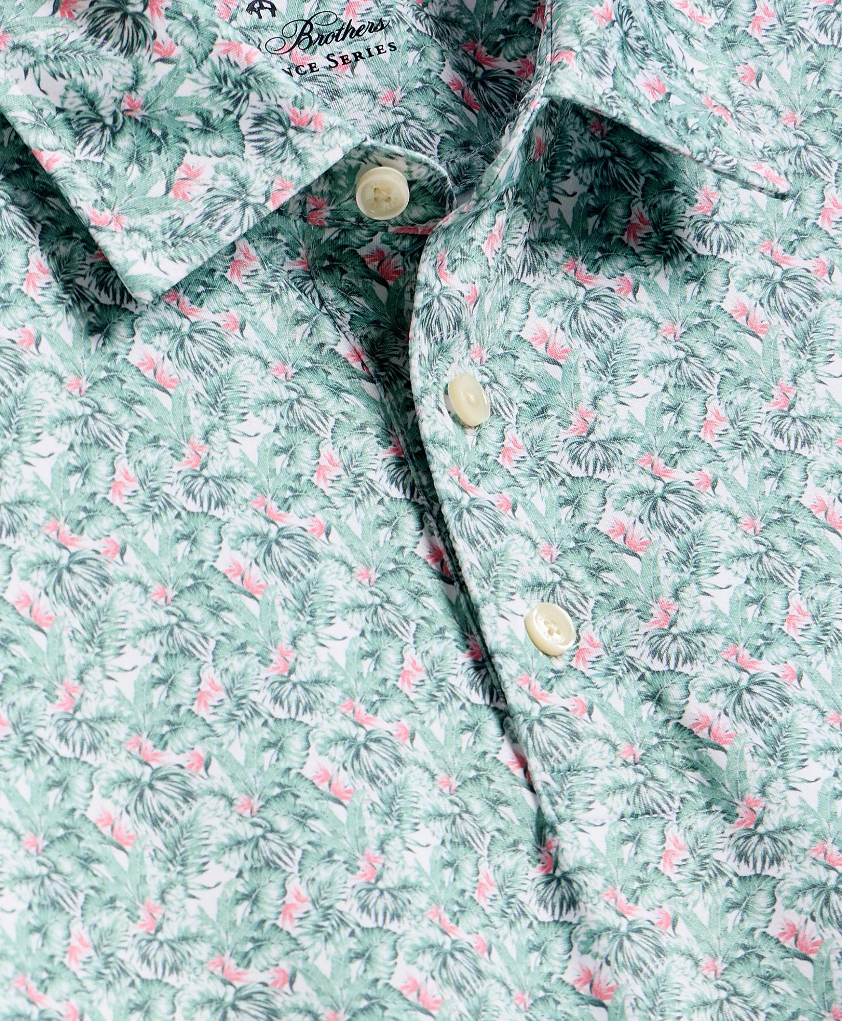 Performance Series Vintage Tropical Motif Polo Shirt, image 2