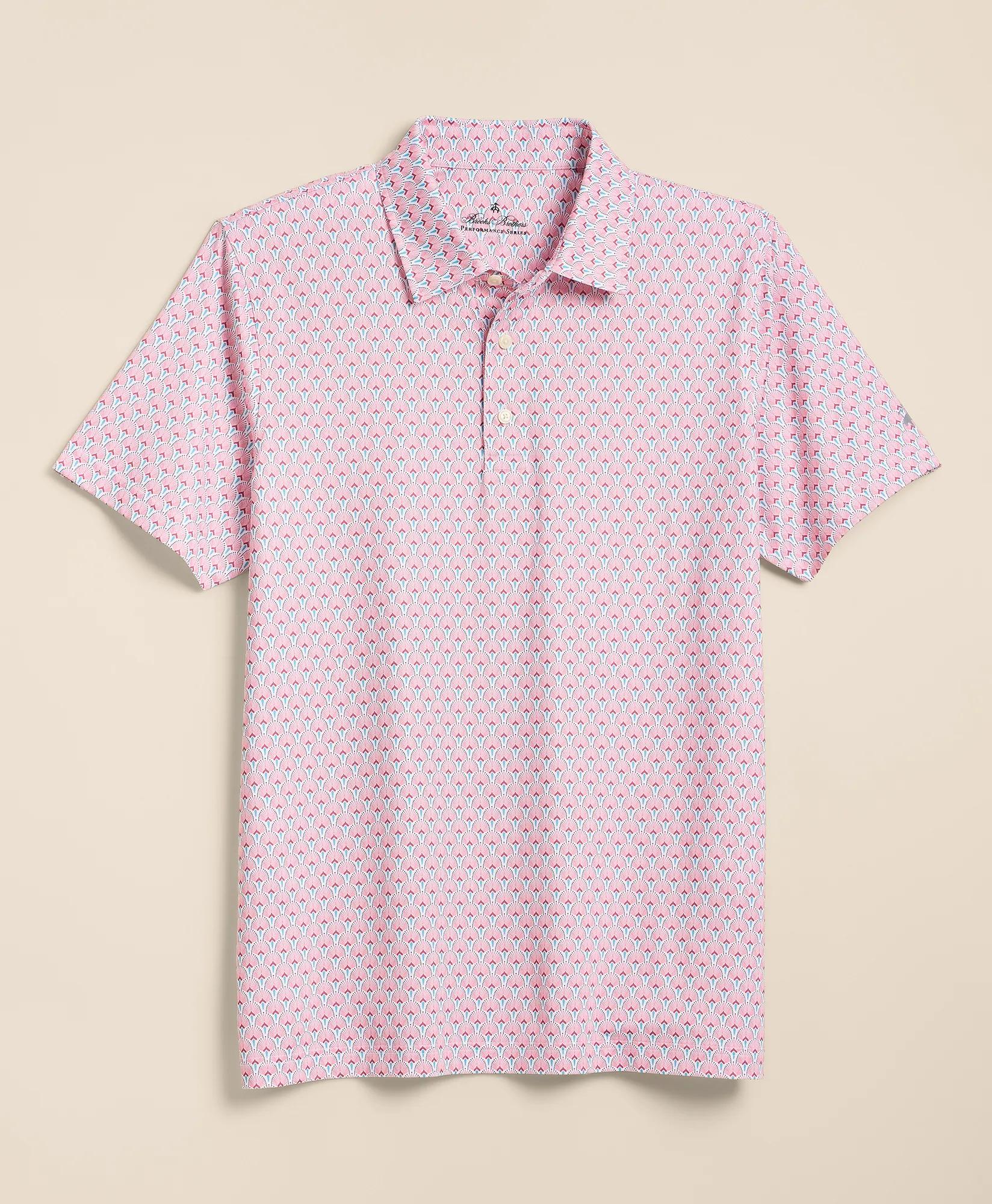 Performance Series Vintage Scallop Motif Polo Shirt, image 1