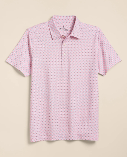 Performance Series Vintage Scallop Motif Polo Shirt, image 1