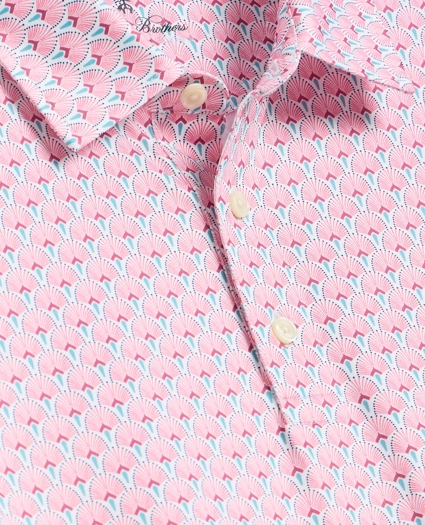 Performance Series Vintage Scallop Motif Polo Shirt, image 2