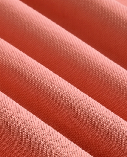 Cotton Pique Garment-Dyed Johnny Collar Polo Shirt, image 3