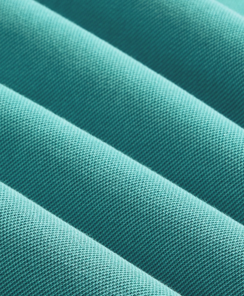 Cotton Pique Garment-Dyed Johnny Collar Polo Shirt, image 6