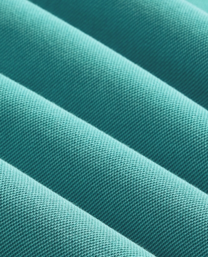 Cotton Pique Garment-Dyed Johnny Collar Polo Shirt, image 6