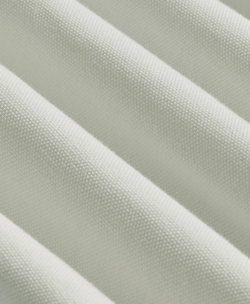 Cotton Pique Garment-Dyed Johnny Collar Polo Shirt, image 3