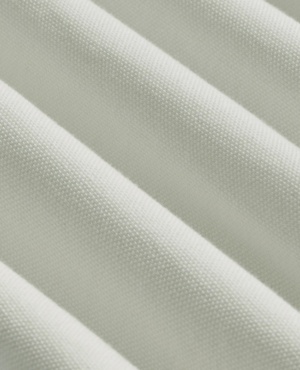 Cotton Pique Garment-Dyed Johnny Collar Polo Shirt, image 3