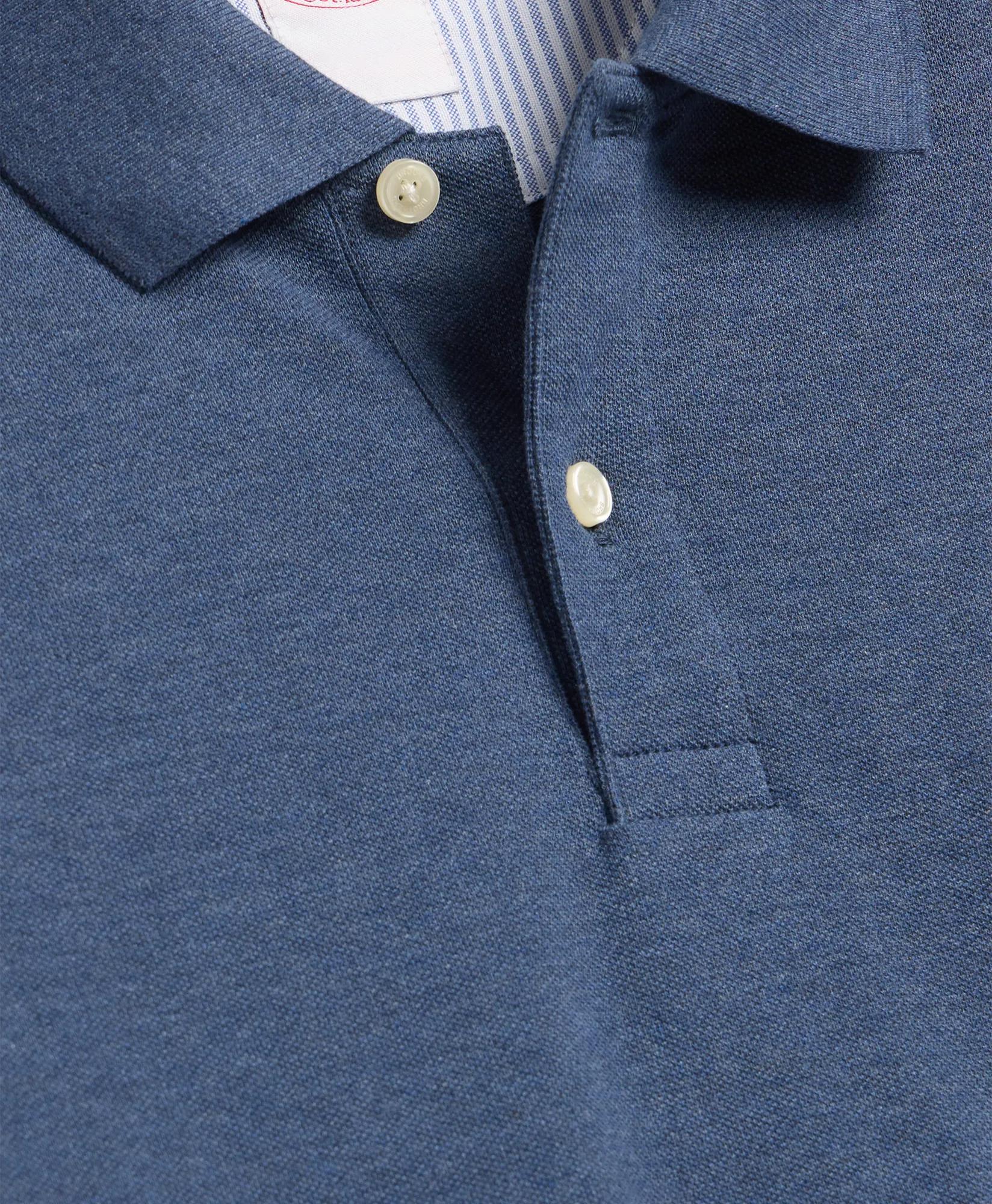 Golden Fleece&reg; Stretch Supima&reg; Cotton Long-Sleeve Henry Polo Shirt, image 2