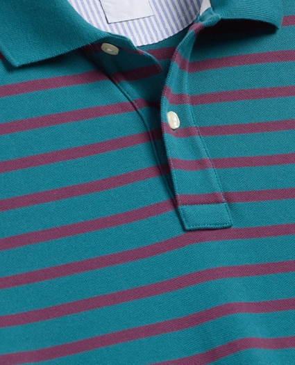 Golden Fleece&reg; Stretch Supima&reg; Cotton Short-Sleeve Striped Polo, image 2