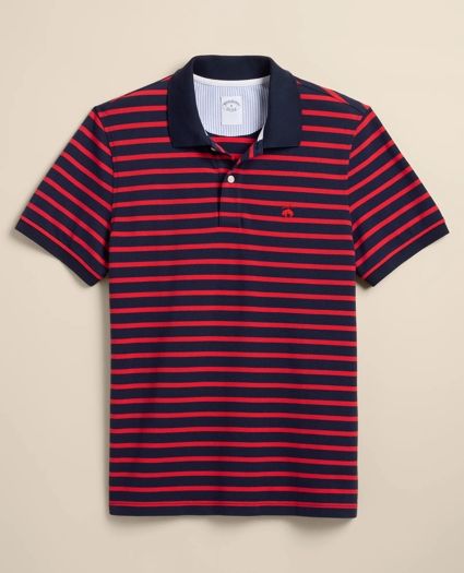 Golden Fleece&reg; Stretch Supima&reg; Cotton Short-Sleeve Striped Polo, image 1