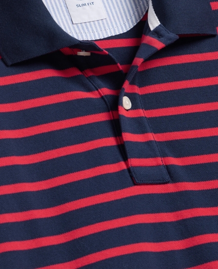 Golden Fleece&reg; Stretch Supima&reg; Cotton Short-Sleeve Striped Polo, image 2