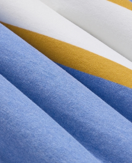 Cotton Chest-Stripe Rugby Shirt, image 9