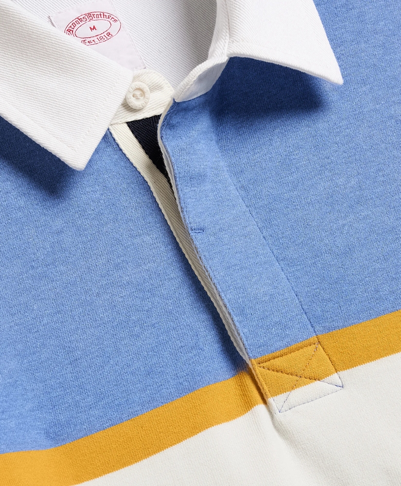 Cotton Chest-Stripe Rugby Shirt, image 7