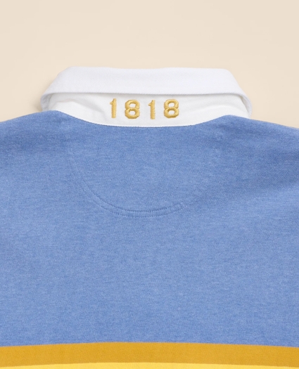 Cotton Chest-Stripe Rugby Shirt, image 8