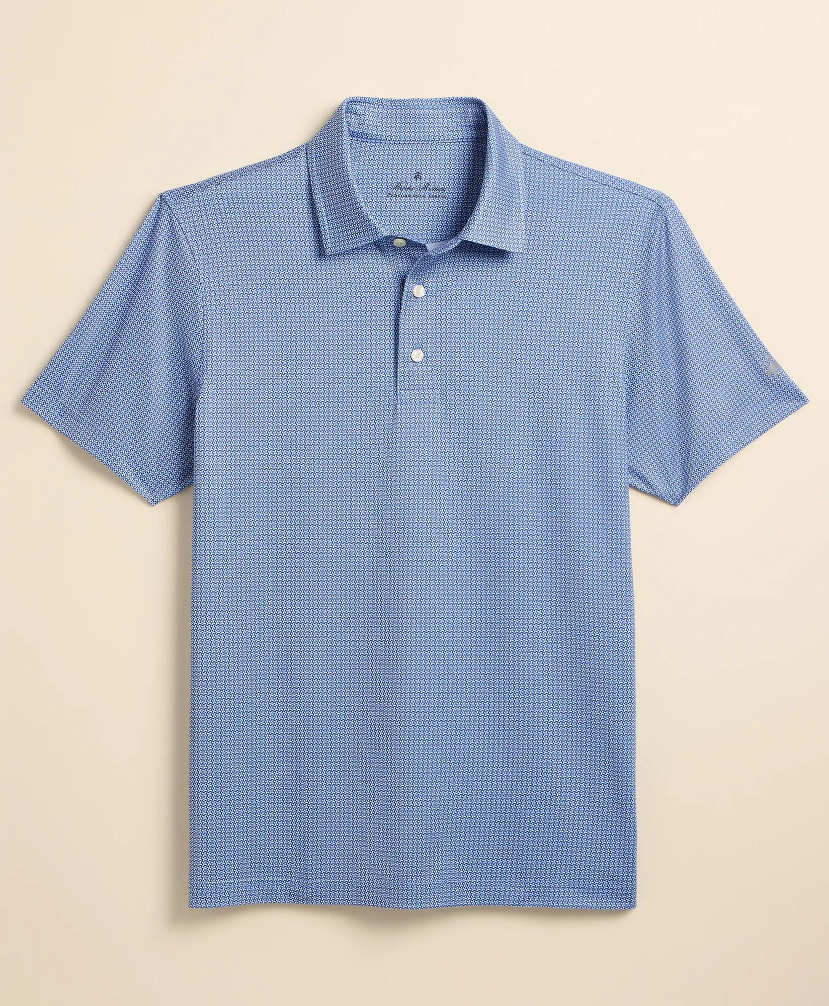 Performance Series Stretch Medallion Print Polo, image 1