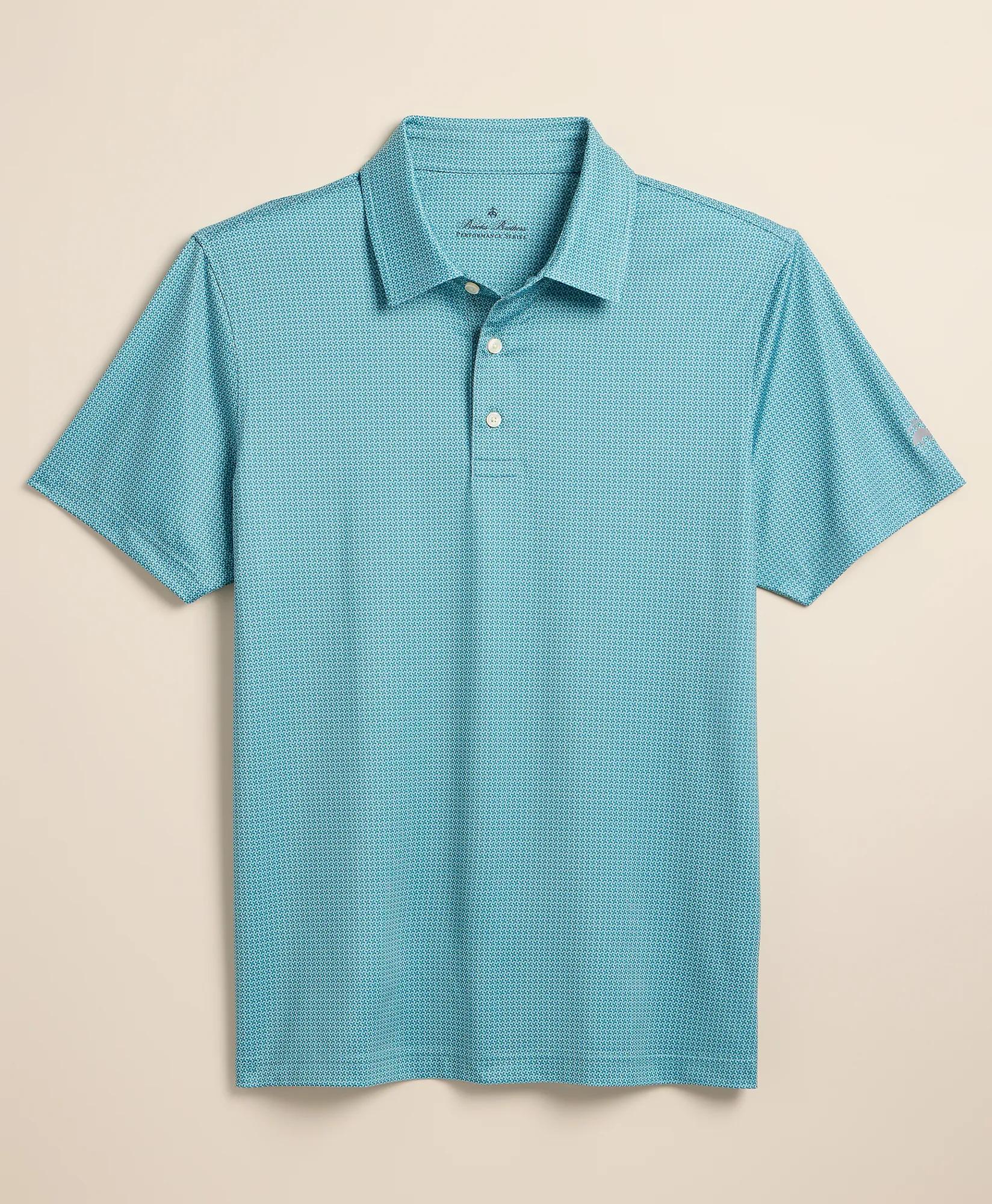 Performance Series Stretch Medallion Print Polo, image 1