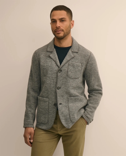 Wool Blazer Sweater Jacket, image 1